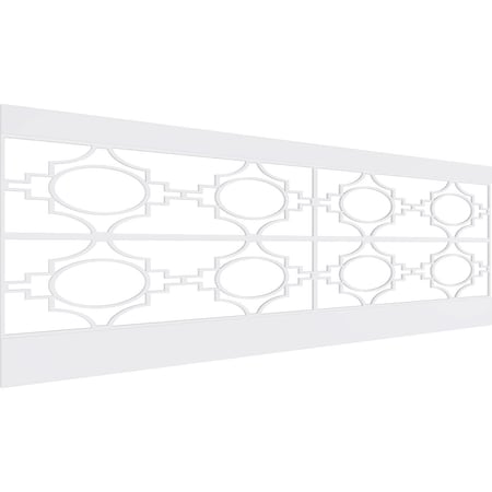 Ekena Millwork 32"H x 94 1/2"W Gypsum PVC Wainscot Paneling Kit WPK32X94GYP
